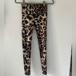 Noli Women's Size XS Black Leopard Star Print Leggings Full Length